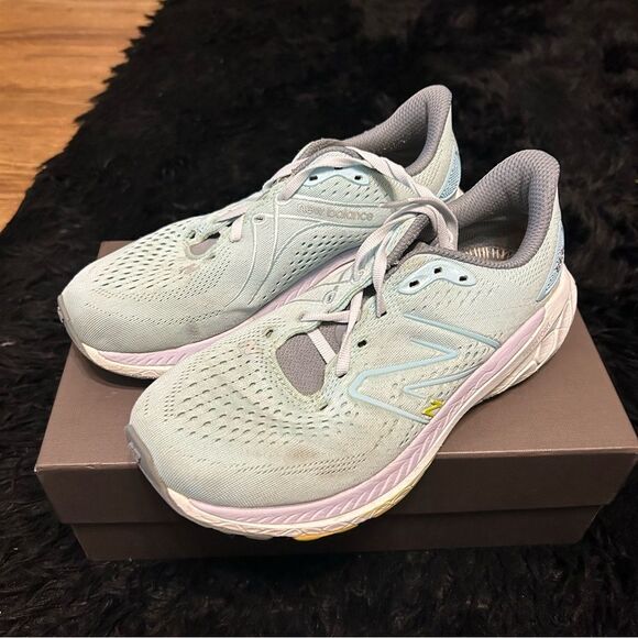 NEW BALANCE 860 fresh foam athletic training running lace up shoes sneakers sz8 - Picture 3 of 9